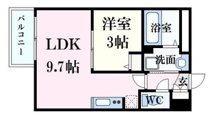 月光矢賀ソレイユサイド参番館の物件間取画像